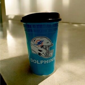 BRAND NEW NFL Miami Dolphins 16 oz Tailgate Travel Tumbler